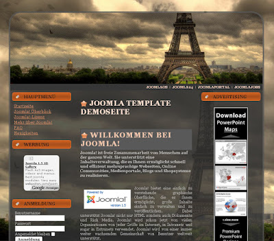 Paris - шаблон для Joomla 1.5