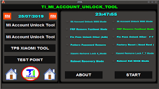 TI Mi Account Unlock Tool