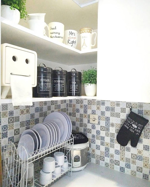 40 Motif  Keramik  Dinding Dapur  Minimalis Modern yang 