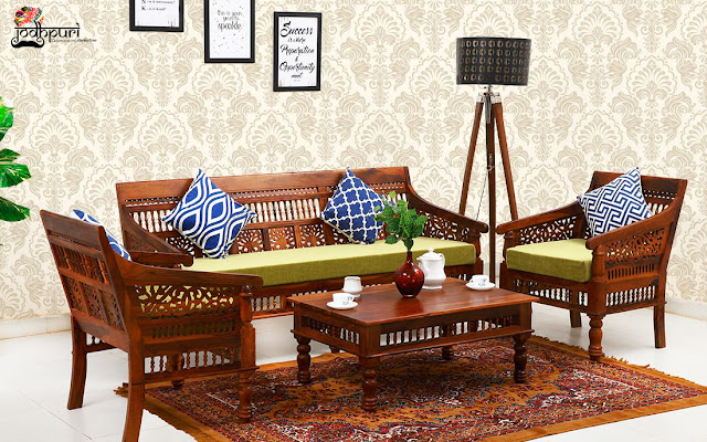 Sheesham Wood Sofa Set in Bangalore