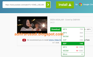 cara download vidio dari youtube