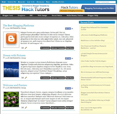  Top 10 Fast Loading Free Blogger Templates of year 2012