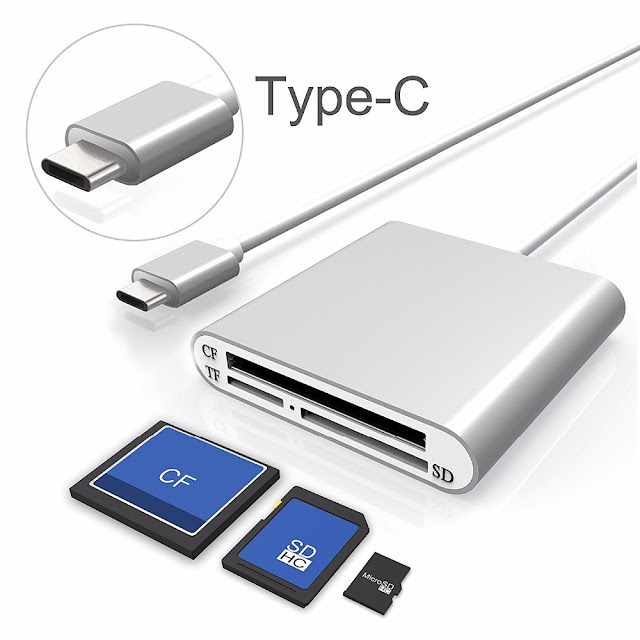 Bakeey USB3.0 Type C High Speed CF SD TF Micro SD Card Micro SD Smart Memory Card Reader OTG Adapter 