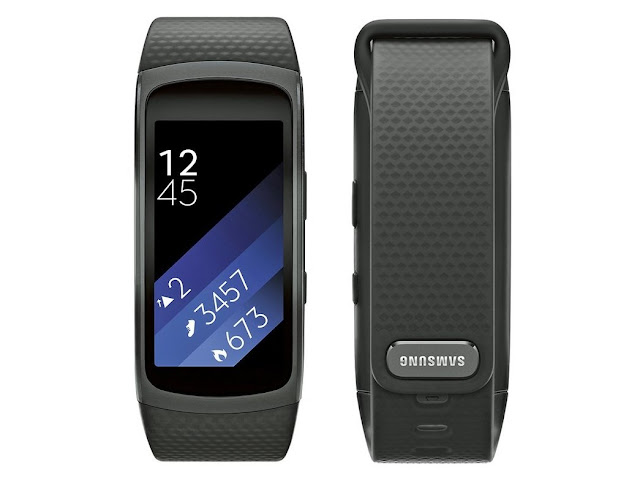 Samsung Gear Fit2 GPS Sports Band(Black, Large).