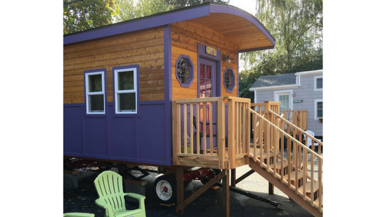 TINY HOUSE TOWN The Gypsy Wagon Tiny House 150 Sq Ft 