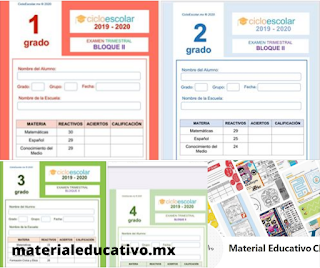 Exámenes del Segundo Trimestre para educación primaria