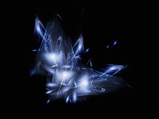 Blue Abstract Flame Wallpaper