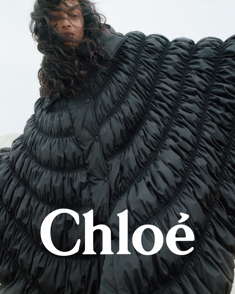 Raquel Zimmermann and Devyn Garcia star in Chloé Fall-Winter 2023 Campaign.