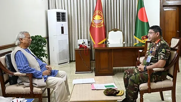 প্রধান উপদেষ্টা ও সেনাপ্রধানের সৌজন্য সাক্ষাৎ