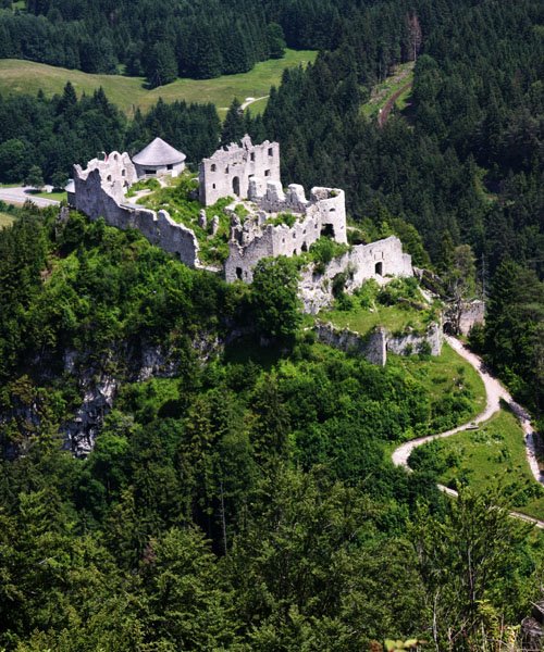 Ehrenberg Castle - looking down on lower ruins