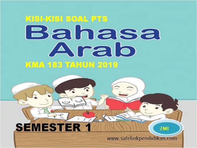 Contoh Soal PTS Bahasa Arab Kelas 2 MI Semester 2 Sesuai KMA 183 Tahun 2022/2023