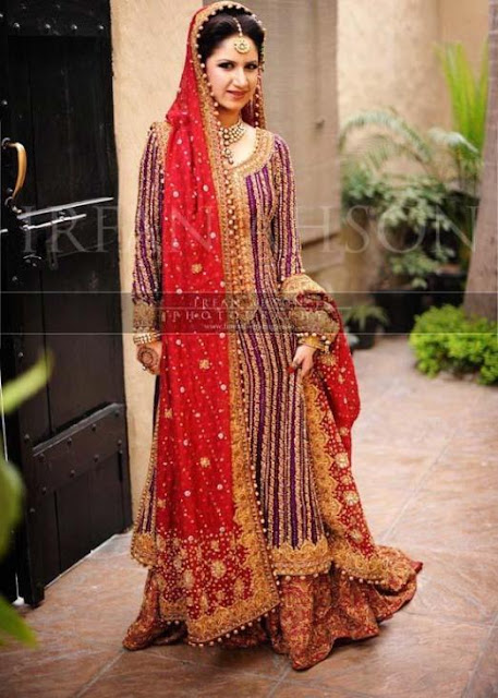 Latest bridal wedding dresses 2016 in Pakistan