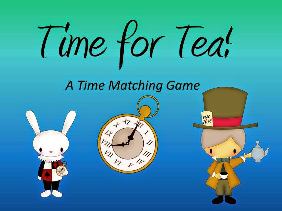 http://www.teacherspayteachers.com/Product/Time-For-Tea-A-Time-Matching-Game-1194976