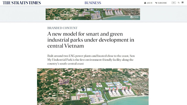 The Straits Times đưa tin về Khu công nghiệp Sơn Mỹ I | Quan Dinh H. | Quan Dinh Writer | Content Writer | Contact me: info@quandinhwriter.com