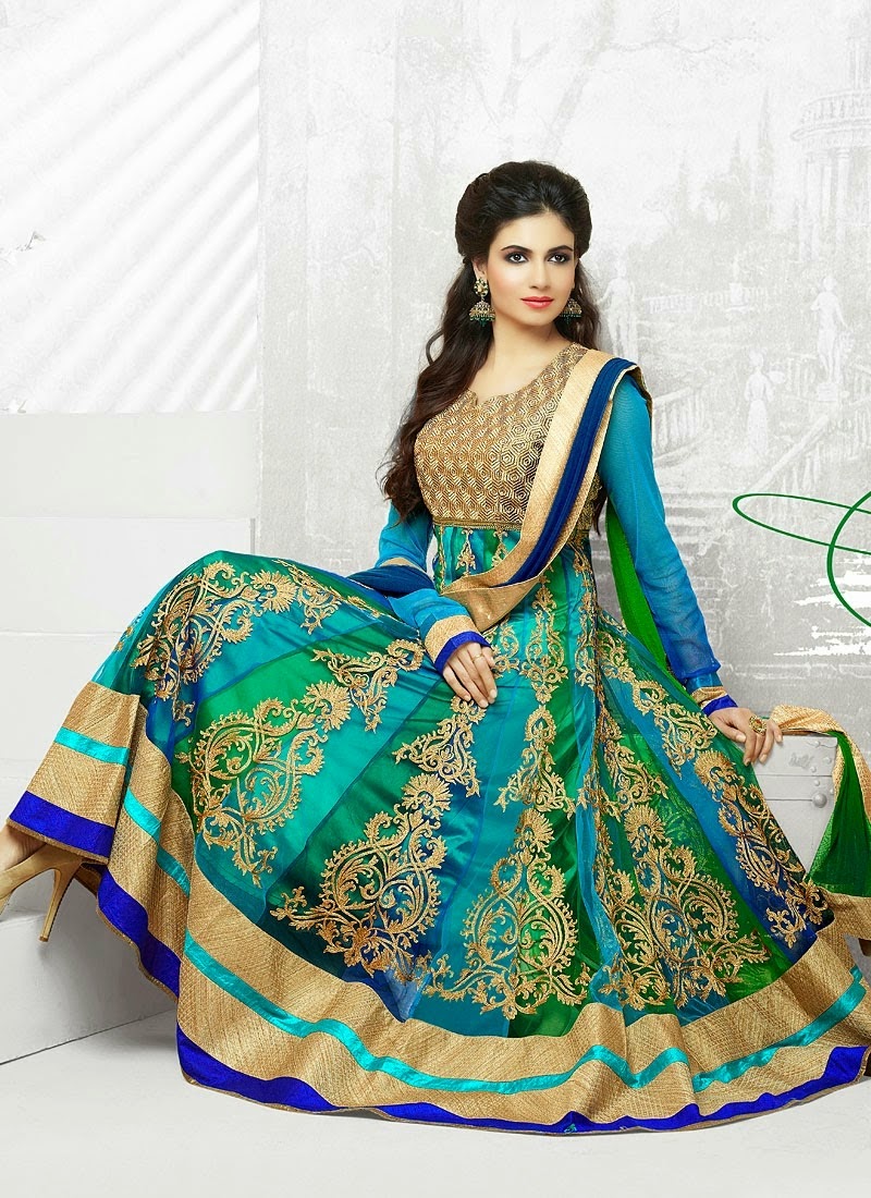 2015 Style Designer Wedding Anarkali Dresses