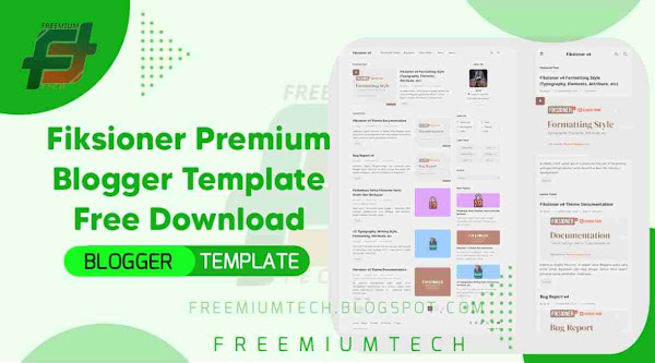 Fiksioner Premium Blogger Template Download for Free