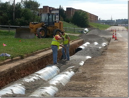 Luna Drive storm drain2--Street