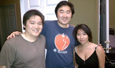 Drew Sugimoto (left), lead actor of Surrogate Valentine Goh Nakamura (center),  Minore Nishime (right) in  2010