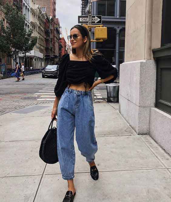 Ideias de looks com calça slouchy