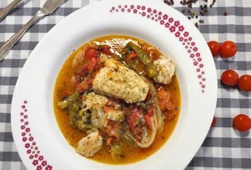 Moqueca filet of hake fillet