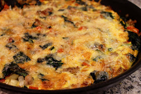 Sausage, Vegetable and Gruyere Frittata