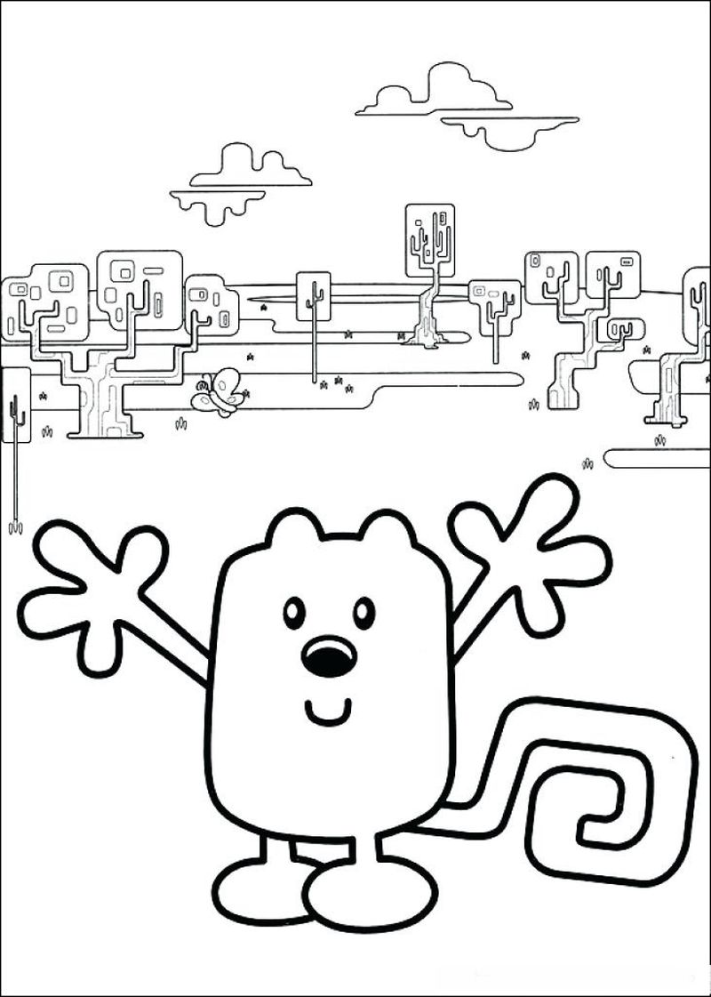 download wow wow wubzy coloring pages