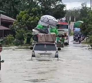 7 Desa, 520 Rumah, 670 KK, 900 Jiwa dan 6 Fasum Terdampak Banjir di Tepuai