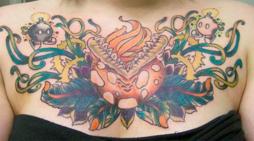 chest tattoos for girls