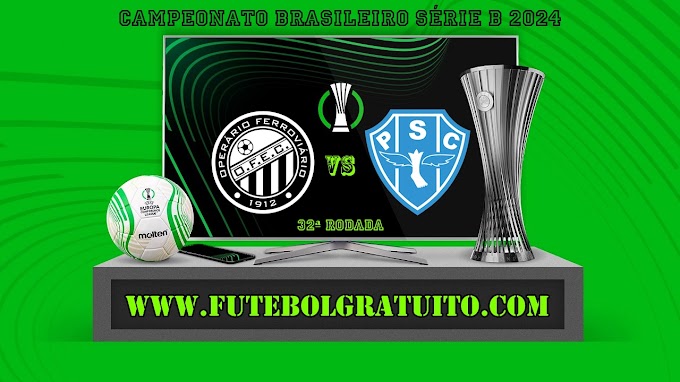 Assistir Operário x Paysandu ao vivo online grátis 20/10/2024