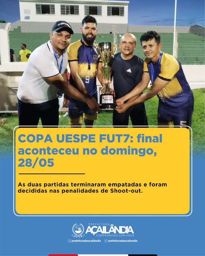 COPA UESPE FUT7: FINAL ACONTECEU NO DOMINGO, 28/05