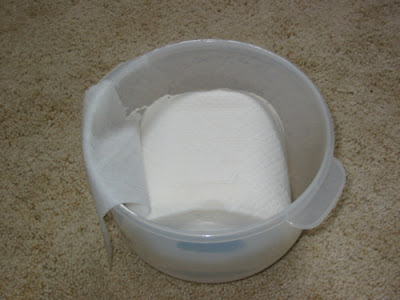 Homemade wipes, top view #2