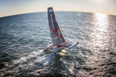 Lalou Roucayrol au départ de The Transat.