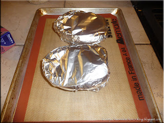 wrap the acorn squash in foil to bake