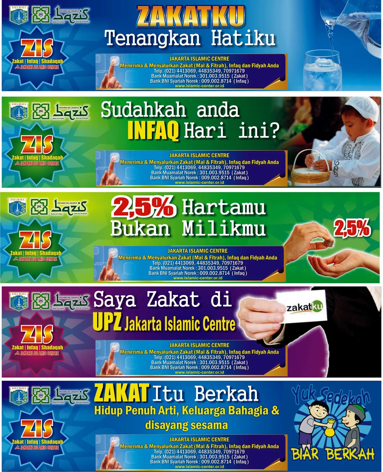 Contoh Banner Panitia Zakat - Cara Ku Mu