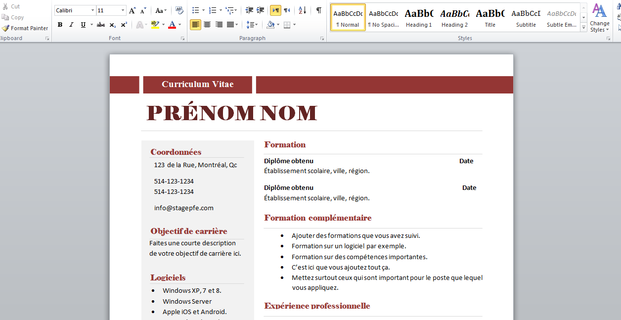 exemple de cv Ã©tudiant exemple cv Ã©tudiant cv exemple Ã©tudiant cv ...