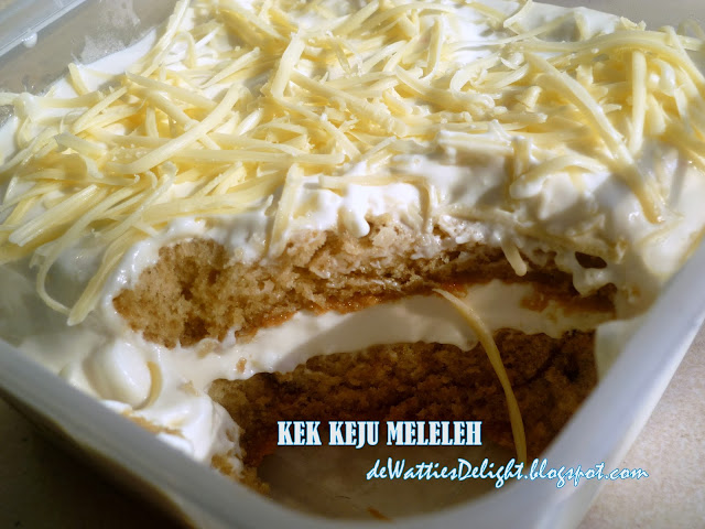 De Watties Delight: Kek Cheese Meleleh / Kek Keju Meleleh 