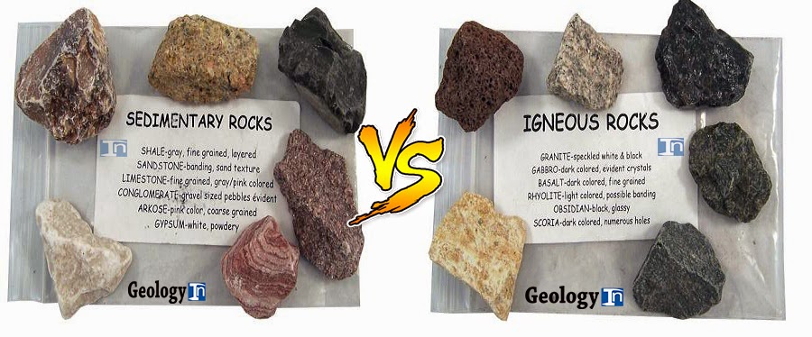 Top 7 Differences Between Sedimentary Rocks And Igneous Rocks