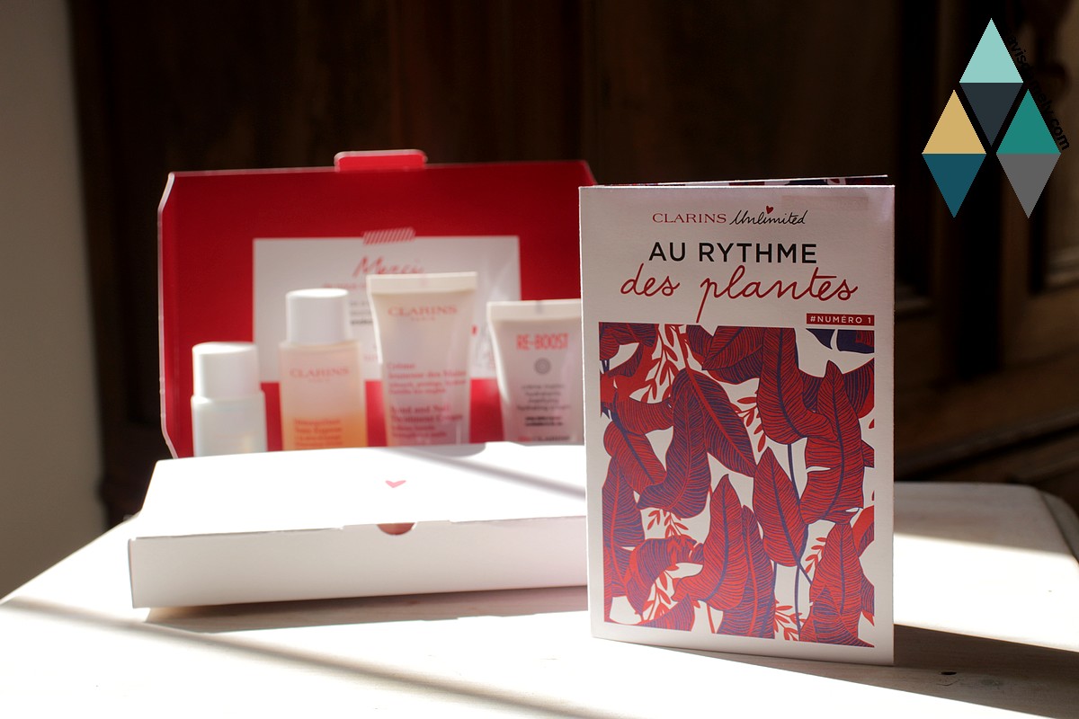 revue beauté nouvelle box clarins unlimited