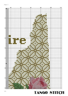 New Hampshire USA state map silhouette cross stitch pattern