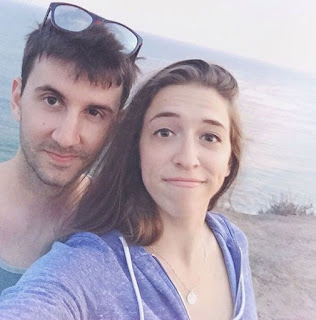 Rachel Ballinger clicking a selfie with her ex-boyfriend Matt