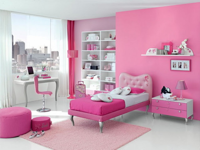 Desain Kamar Remaja Putri Berwarna Pink