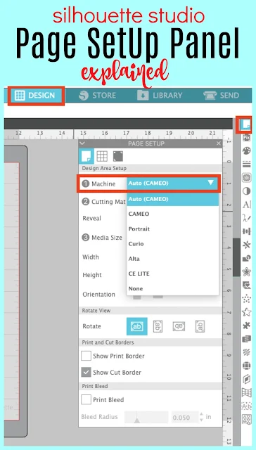Silhouette 101, Silhouette America Blog, Studio v4.3, Page Setup, Silhouette Studio