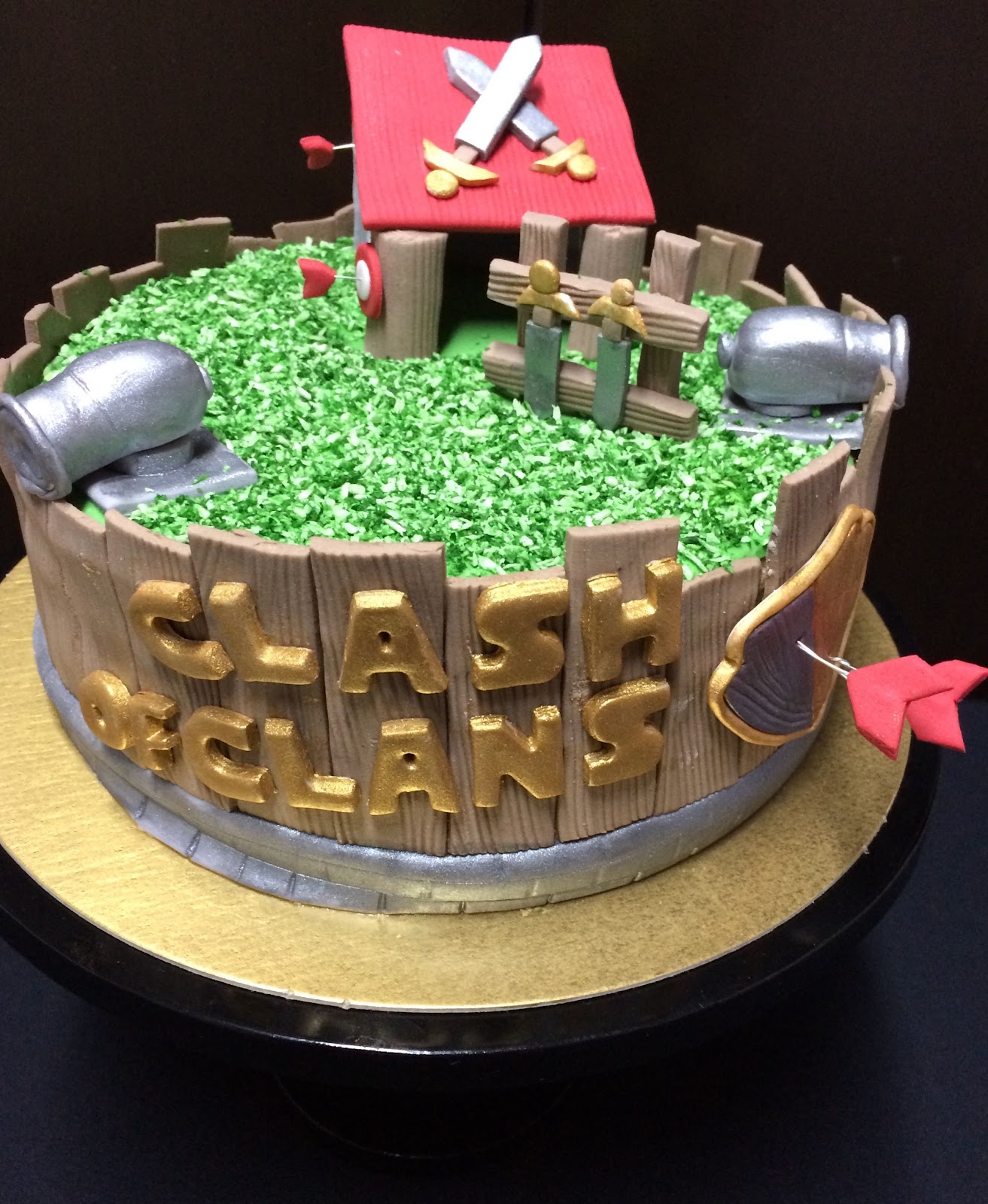 clash of clans birthday cake