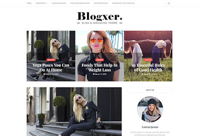 Blogxer Blogger Template