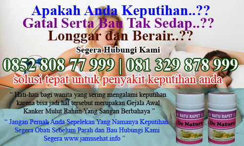 obat herbal keputihan dan bau tak sedap