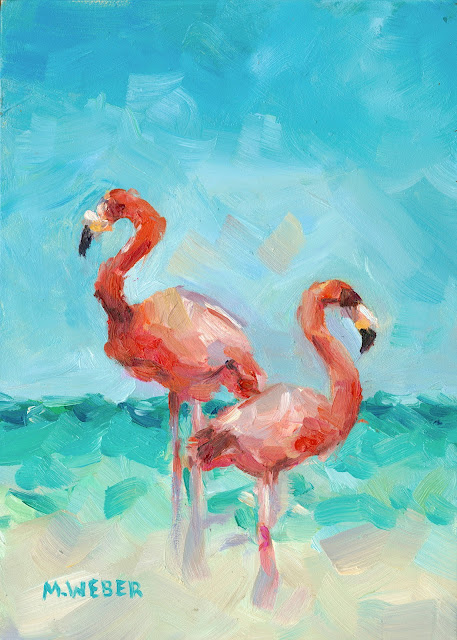 birds-feather-flamingo-painting-merrill-weber