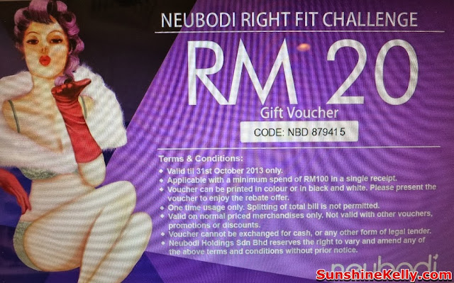 Neubodi Right Fit Challenge, bra fitting, lingerie, bra, neubodi, neubodi 1 Utama, specialty store, facebook, rm20 voucher, facebook apps