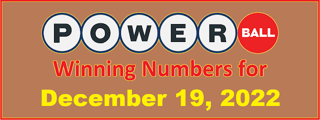 PowerBall Winning Numbers for Monday, December 19, 2022