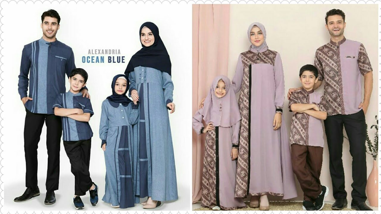 55+ Desain Baju Muslim Keluarga Seragam Modern Terbaru ...