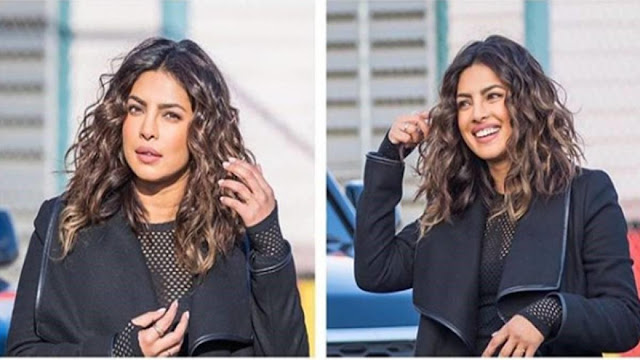 Priyanka Chopra Curly Blonde